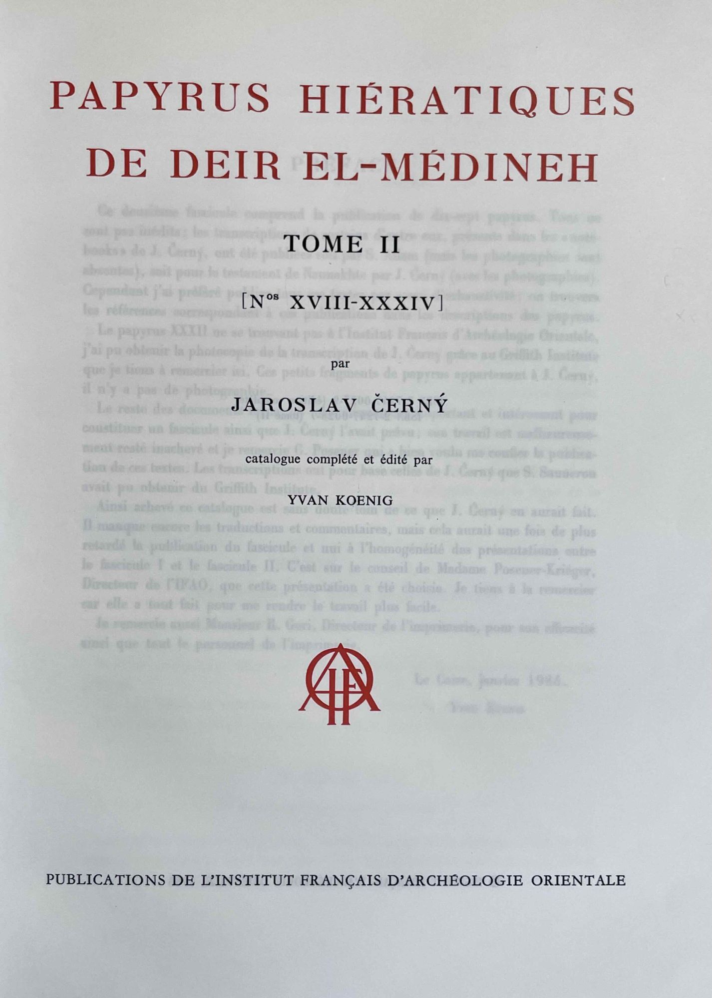 Die Datierung der Ostraka und Papyri aus Deir el Medineh, Teil II: Die Ostraka der 19. Dynastie main image 0